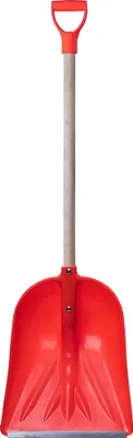 Image de KADAX Pelle à neige "Estival", Pelle à neige avec manche en bois, orange, 38 cm