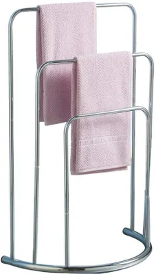 Produktbild von Unyqoos® freistehende Handtuchhalter mit drei Chromebenen für das Badezimmer