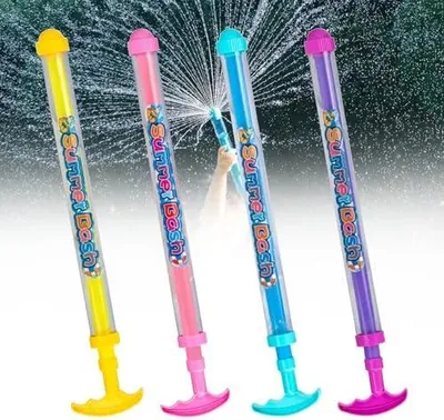Produktbild von 4 Stück Feuerwerks Wasserpistole, Romantisches Feuerwerk Wasserspritzpistole, Wasserspritzpistole für Kinder und Erwachsene, Wassersprühspielzeug im Feuerwerksstil für Strandpool und Partys