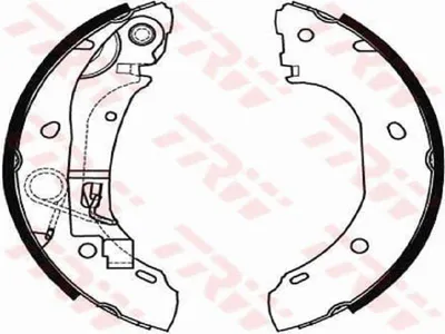 Produktbild von Trw Bremsbackensatz Hinterachse GS8472