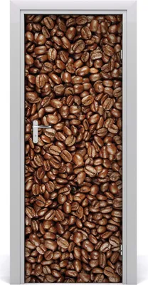 Produktbild von Tulup Türaufkleber 75x205 cm Dekorative Aufkleber Selbstklebend Wasserdichte Tapete Abnehmbar Schlafzimmer Wohnzimmer Wohnkultur - Kaffeebohnen