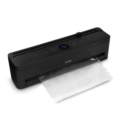 Zdjęcie produktu dla Huslog zgrzewarka próżniowa automatyczna 110 W 65 kPa 32 cm LED podajnik folii nóż + worki
