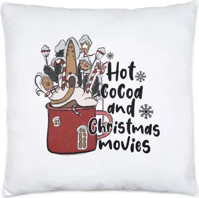 Produktbild von Hot Cocoa And Christmas Movies Kissen Weihnachten Weihnachtsfilme Christmas Movies Heilig Abend Kakao