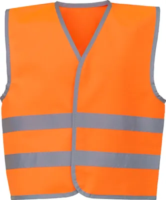 Produktbild von Yoko Kinderweste mit Reflexleiste in Warnfarbe
