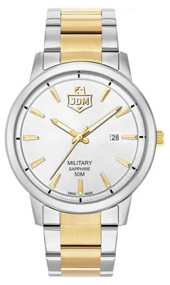 Productafbeelding van JDM Military JDM-WG006-06 Bravo I zilver Jacques du Manoir, Zwitsers herenhorloge, nieuw