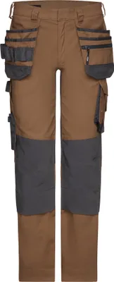 Produktbild von Stretch-Arbeitshose mit Holstertaschen PESCORE41 245g  lehmbraun/anthrazitgrau, Gr. 46 DASSY 201160