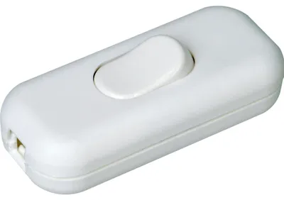 Produktbild von Schnurschalter 1-polig mit Wippe 250Volt weiss