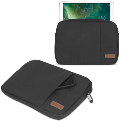Produktbild von Tablet Tasche Apple iPad Pro 12,9 2018 Hülle Schutzhülle Schwarz / Grau / Blau, Farbe:Schwarz
