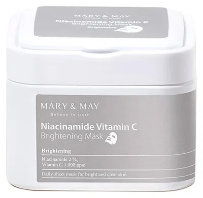 Produktbild von Mary & May - Niacinamid Vitamin C Aufhellende Maske - 30 Stück