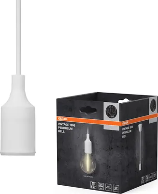 Produktbild von Osram Pendelleuchte Vintage 1906 Pendulum Weiß max 15W E27 kürzbar