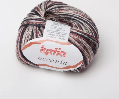 Produktbild von OCEANIA von Katia - GRANAT/MARINE (68) - 50 g / ca. 150 m Wolle