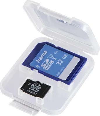 Produktbild von HAMA Speicherkarten-Box "DuoCase", für 2 Karten, Transparent (00095988)