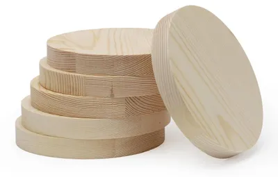 Productafbeelding van Houten Cirkel Platen voor Creatieve Projecten, 10x2 cm