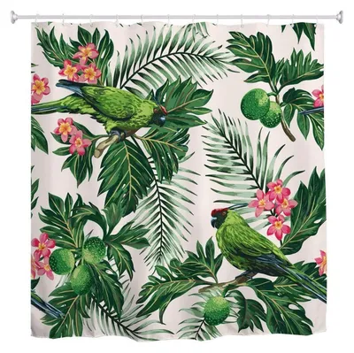 Immagine prodotto di Tenda da doccia in tessuto, 180x180 cm, impermeabile, con ganci