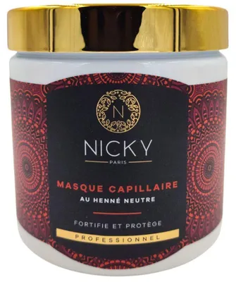 Zdjęcie produktu dla Nicky Paris - Maska do włosów z neutralną henną, 500 ml