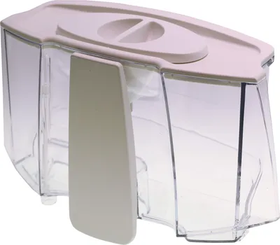 A clear studio shot of a water tank for a steam generator.