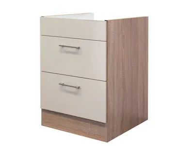 Produktbild von Kochstellenauszugsschrank - 60 cm breit - Kaschmir Glanz Sonoma Eiche – Neapel