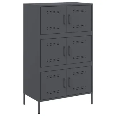 Produktbild von Highboard Anthrazit 68x39x113 cm Stahl