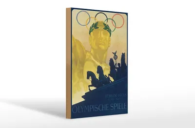 Produktbild von Holzschild Spruch 20x30cm Olympische Spiele Berlin 1936