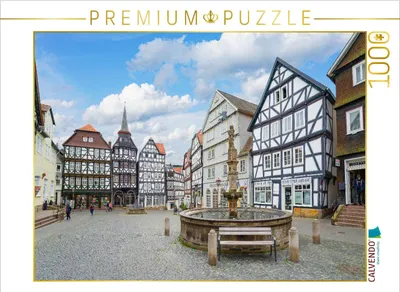 Produktbild von CALVENDO Puzzle Der Rolandsbrunnen | 1000 Teile Lege-Größe 64x48cm Foto-Puzzle für glückliche Stunden