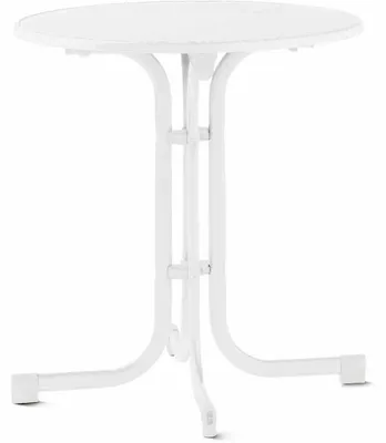 Produktbild von Boulevard-Klapptisch Sieger Ø 70 H 72 cm Stahl weiß Rund