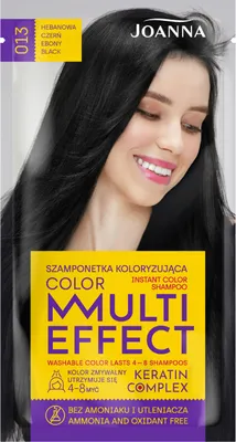 Obrázok produktu pre Joanna Multi Effect Color farbiaci šampón Ebenová čierna 013