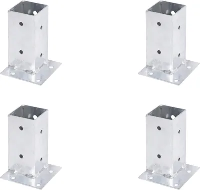 Immagine prodotto di Alberts, manicotto a vite quadruplo, fissaggio agli angoli, 71x71 mm, zincato a caldo, da avvitare