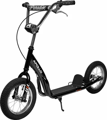 Produktbild von Apollo Retro Scooter - Paradise - Roller mit Luftreifen 12,5 Zoll - Schwarz