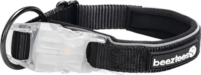 Image de Beeztees Safety Gear Parinca - Collier pour chien - LED - Nylon - Noir -