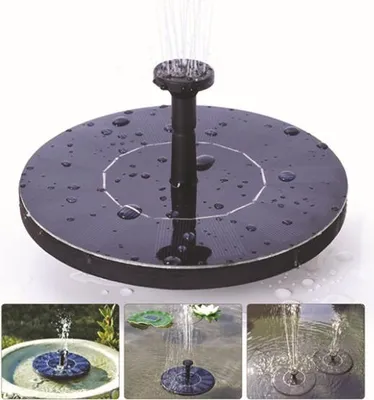 Produktbild von Solar Vogelbad Brunnenpumpe, Freistehende Wasserpumpen im Freien mit 1.4W Panel