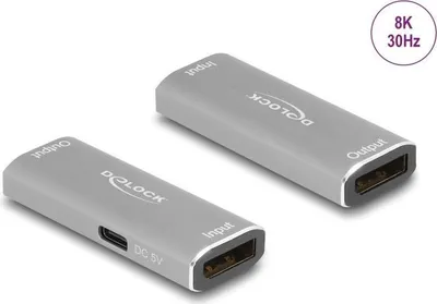 Produktbild von DELOCK DisplayPort 1.4 Repeater 8K 30 Hz 20 m