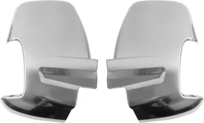 Produktbild von Spiegelkappen Spiegelabdeckung für Ford Transit 2014-2025 Chrom ABS Matt 2tlg