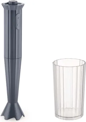 Produktbild von Alessi Tyčový mixér Plissé - 2 nastavení - Šedý - Michele de Lucchi - MDL10 G