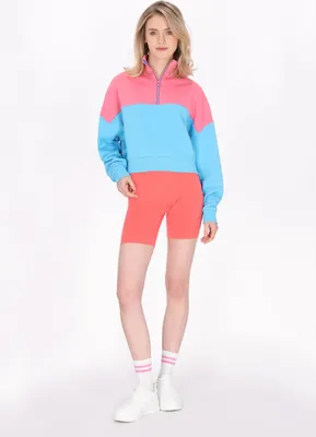Zdjęcie produktu dla Bluza damska Tavite - różowo-niebieska. Bluza damska Tavite - różowo-niebieska, rozmiar XS