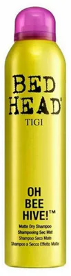 Productafbeelding van Tigi Oh Bee Hive, 238 ml, Droogshampoo, Geschikt voor alle haartypes, Verfrissend, Inhoudstoffen: Isobutaan, Propaan, Alcohol Denat. (SD Alcohol 40-B), Aluminiumzetmeeloctenylsuccinaat, Water..., Spray de shampoo op 25-30 cm afstand van de haaraanzet. Wacht een minuut en borstel vervolgens door het haar.