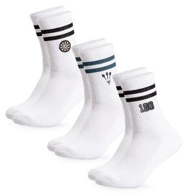 Produktbild von Occulto Damen & Herren Motiv Tennissocken 3er Pack (Modell: Rio) Darts 35-38