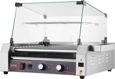 Produktbild von Elektrischer 30-Hot-Dog-11-Rollen-Grill für den gewerblichen Gebrauch, 2200 W