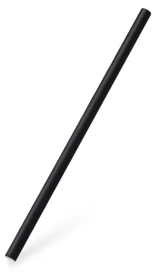 Produktbild von 200x Papiertrinkhalme JUMBO schwarz 20 cm Ø8 mm