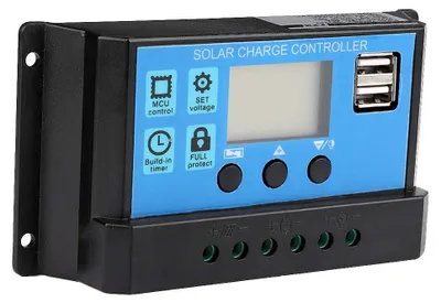 PWM Solarladeregler 50A 12V/24V mit LCD und Dual USB