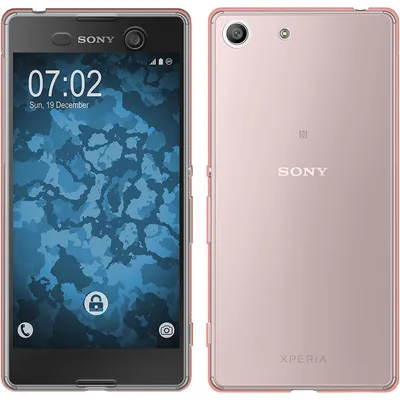 Produktbild von PhoneNatic Case kompatibel mit Sony Xperia M5 - rosa Silikon Hülle 360° Fullbody Cover