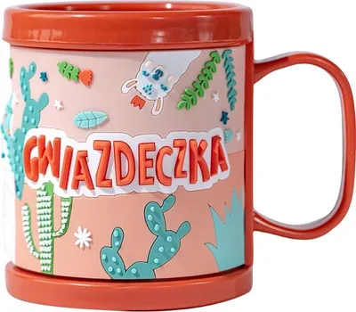 Zdjęcie produktu dla KUBEK 3D DLA DZIECKA z napisem GWIAZDECZKA prezent dla dziewczynki