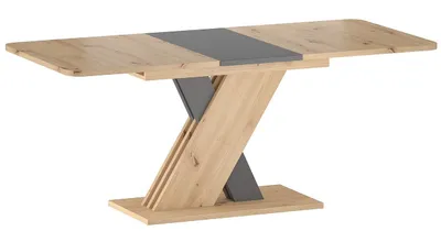 Immagine prodotto di Tavolo da pranzo allungabile NICASIO - rovere artisan / antracite