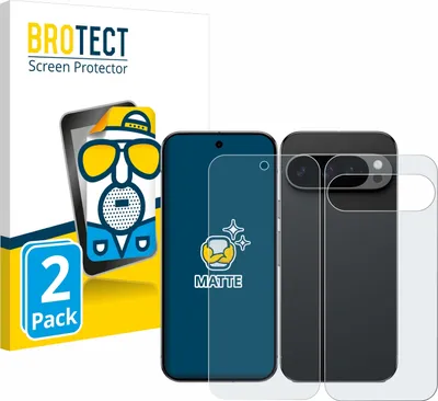 Produktbild von 2x BROTECT Schutzfolie für Google Pixel 9 Pro (Display+Rückseite) Displayschutz Displayschutzfolie Folie Matt Entspiegelungsfolie