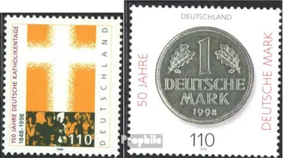 Produktbild von Briefmarken BRD (BR.Deutschland) 1998 Mi 1995,1996 (kompl.Ausg.) gestempelt Deutscher Katholikentag