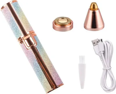 Obrázek produktu pro Verk 24103 Dámský dobíjecí zastřihovač chloupků a obočí 2v1