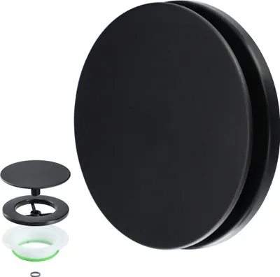 Obrázek produktu pro GOSPO anemostat, plastový talířový ventil, Ø125mm ventilační ventil, stropní ventil černý