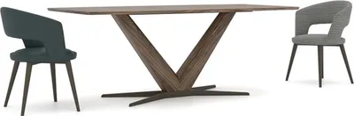 Obrázek produktu pro Kompletní jídelní set jídelní stůl 4x židle designový stolní nábytek
