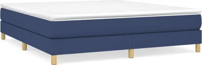 Obrázek produktu pro vidaXL Boxspring rám postele modrý 160x200 cm látka