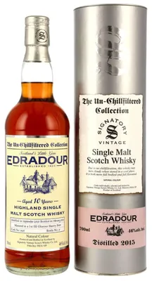 Produktbild von Edradour 10 Jahre - 2015/2025 - Signatory Vintage - Un-Chillfiltered - 1st Fill Oloroso Sherry Butt - Cask #315 - Single Malt Scotch Whisky