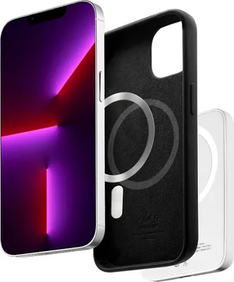 Zdjęcie produktu dla PURO, Etui do Apple iPhone 12/12 Pro Silicone Icon MagSafe, Czarny